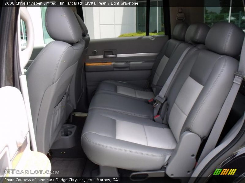 Brilliant Black Crystal Pearl / Light Graystone 2008 Chrysler Aspen Limited