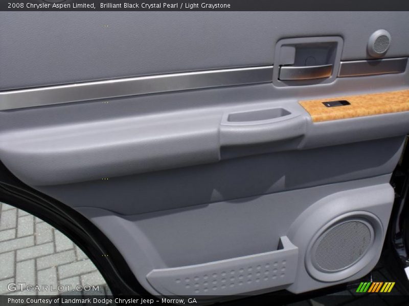 Brilliant Black Crystal Pearl / Light Graystone 2008 Chrysler Aspen Limited