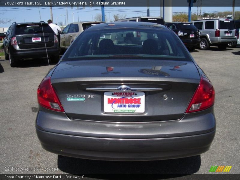 Dark Shadow Grey Metallic / Medium Graphite 2002 Ford Taurus SE