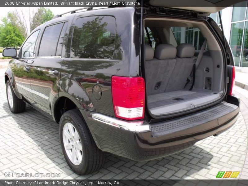 Brilliant Black Crystal Pearl / Light Graystone 2008 Chrysler Aspen Limited