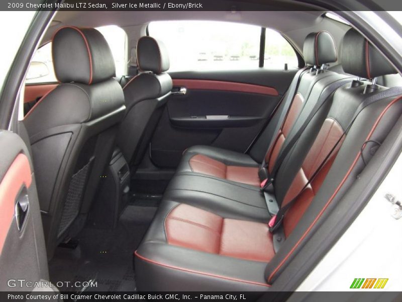 Silver Ice Metallic / Ebony/Brick 2009 Chevrolet Malibu LTZ Sedan