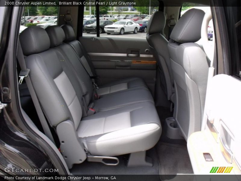 Brilliant Black Crystal Pearl / Light Graystone 2008 Chrysler Aspen Limited