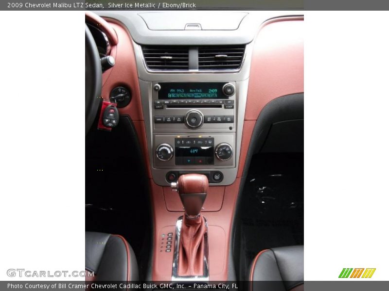 Silver Ice Metallic / Ebony/Brick 2009 Chevrolet Malibu LTZ Sedan