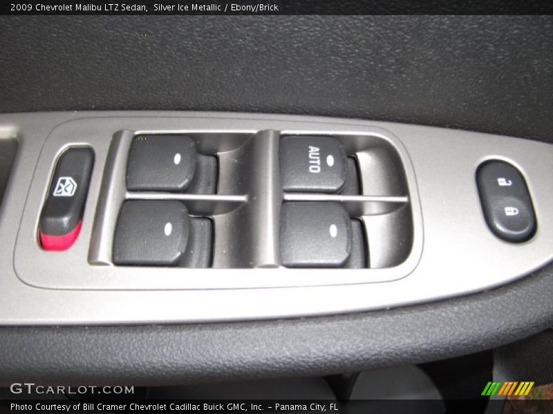 Silver Ice Metallic / Ebony/Brick 2009 Chevrolet Malibu LTZ Sedan