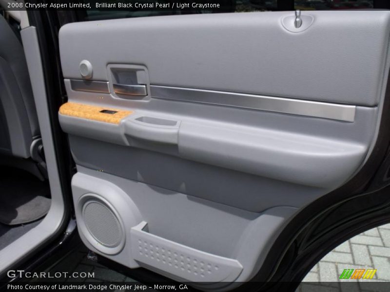 Brilliant Black Crystal Pearl / Light Graystone 2008 Chrysler Aspen Limited