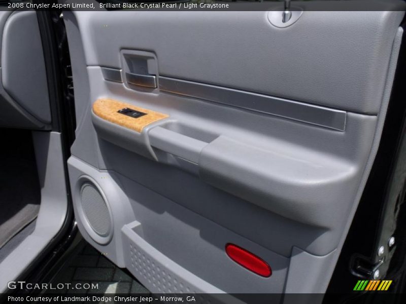 Brilliant Black Crystal Pearl / Light Graystone 2008 Chrysler Aspen Limited