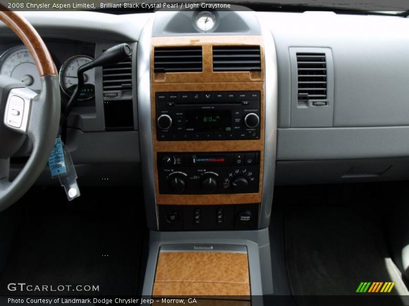 Brilliant Black Crystal Pearl / Light Graystone 2008 Chrysler Aspen Limited