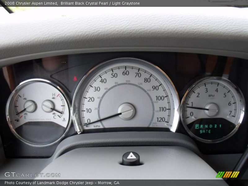 Brilliant Black Crystal Pearl / Light Graystone 2008 Chrysler Aspen Limited