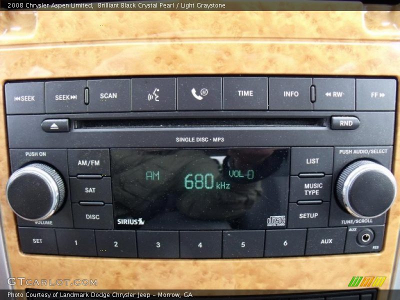 Brilliant Black Crystal Pearl / Light Graystone 2008 Chrysler Aspen Limited