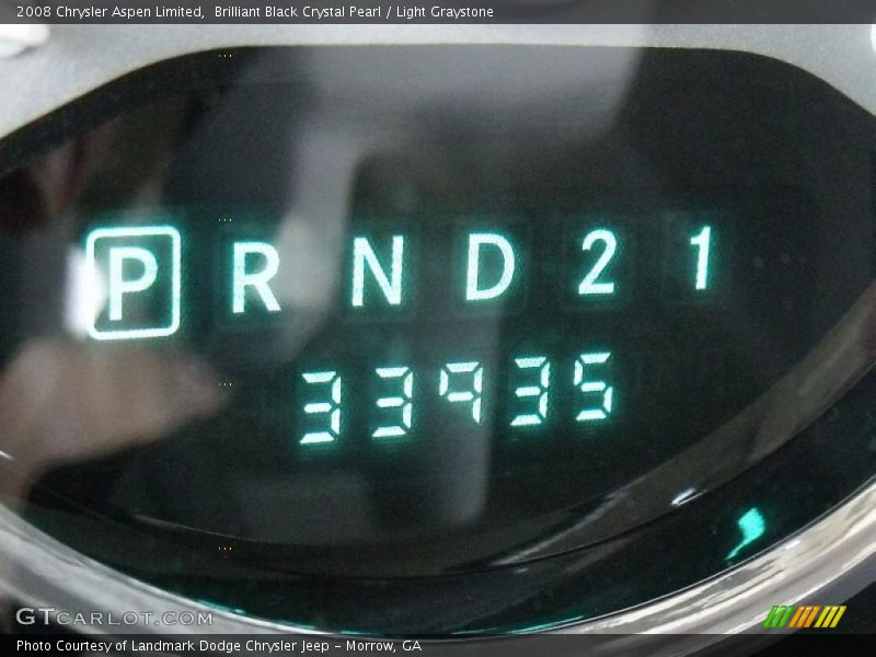 Brilliant Black Crystal Pearl / Light Graystone 2008 Chrysler Aspen Limited