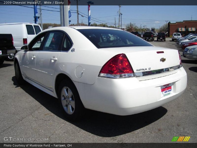 White / Ebony 2009 Chevrolet Impala LT