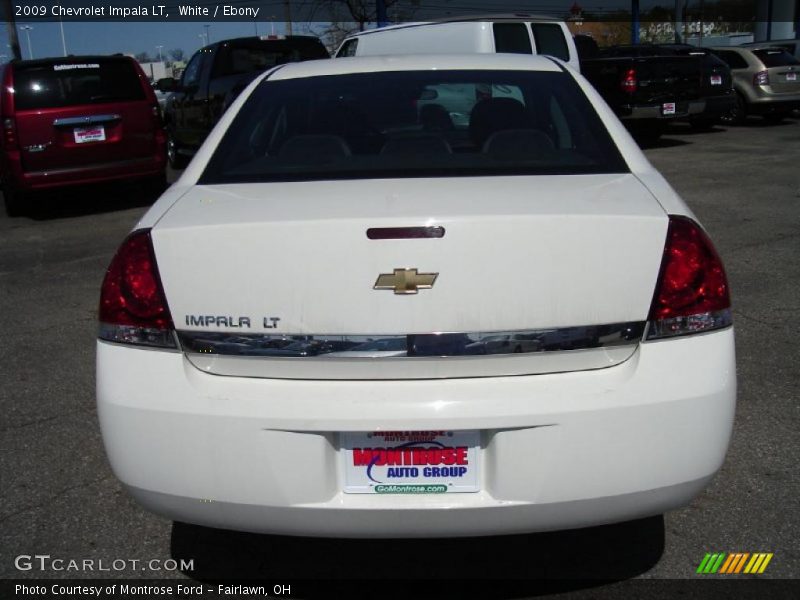 White / Ebony 2009 Chevrolet Impala LT