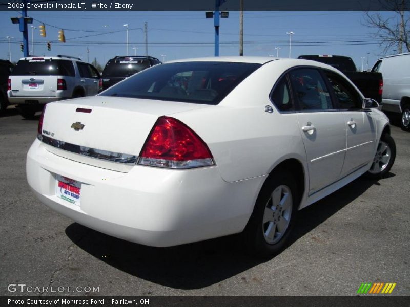 White / Ebony 2009 Chevrolet Impala LT