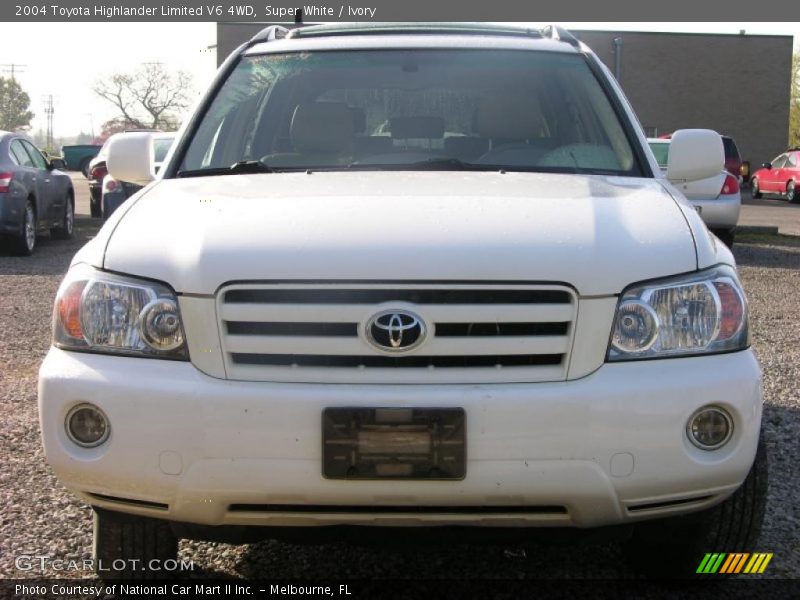 Super White / Ivory 2004 Toyota Highlander Limited V6 4WD