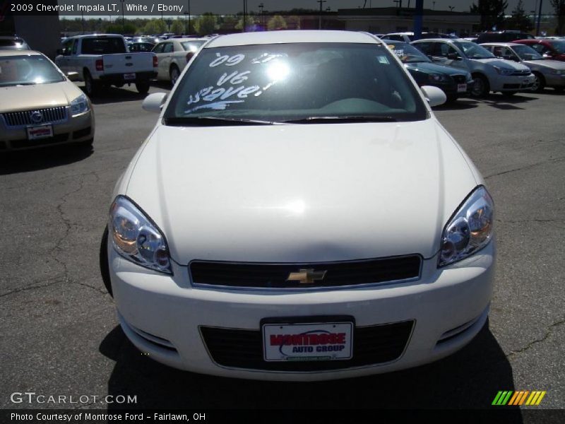 White / Ebony 2009 Chevrolet Impala LT