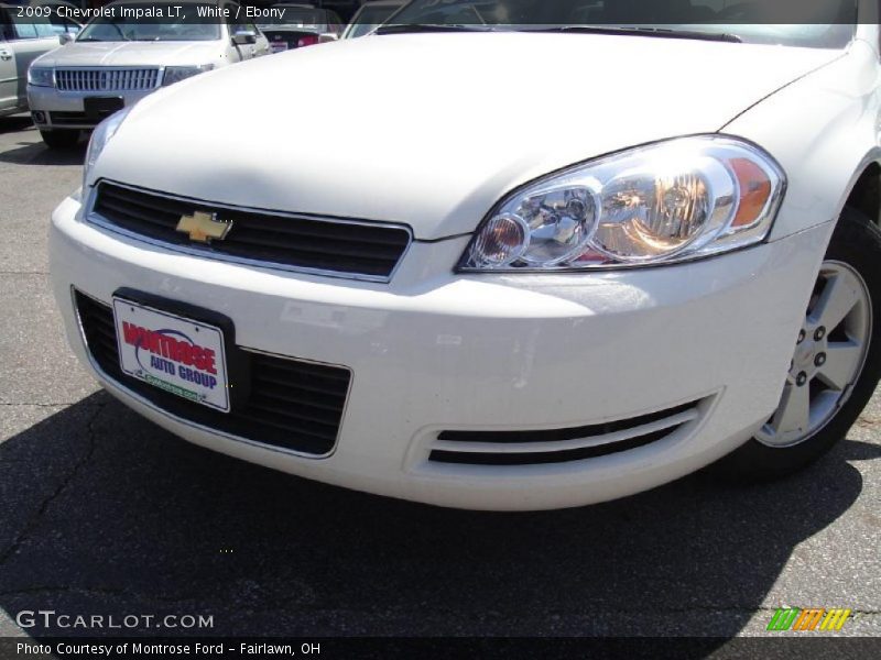 White / Ebony 2009 Chevrolet Impala LT