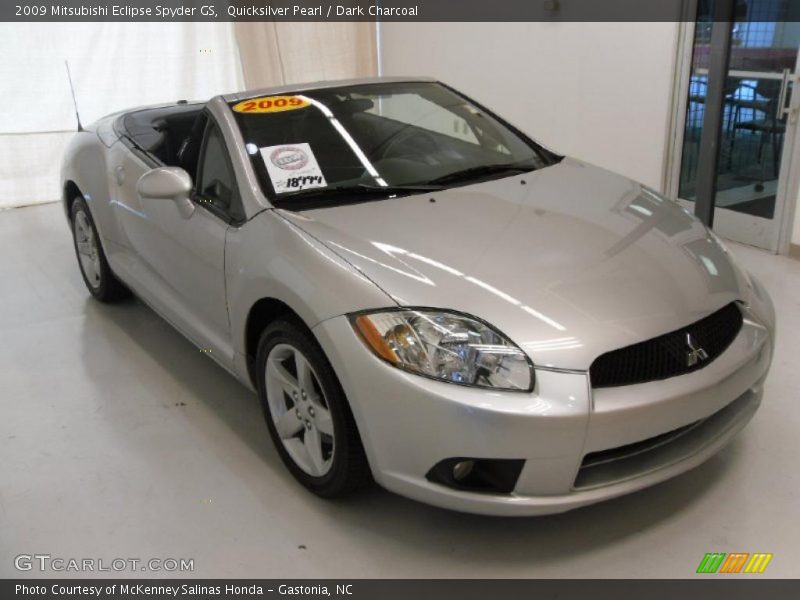 Quicksilver Pearl / Dark Charcoal 2009 Mitsubishi Eclipse Spyder GS