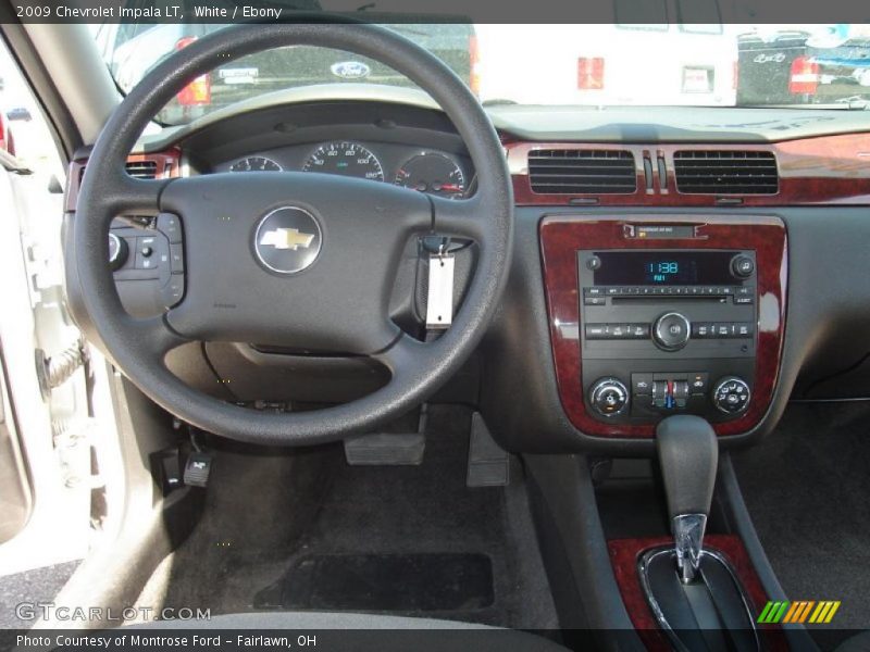 White / Ebony 2009 Chevrolet Impala LT