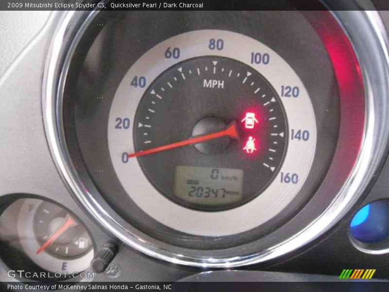 Quicksilver Pearl / Dark Charcoal 2009 Mitsubishi Eclipse Spyder GS