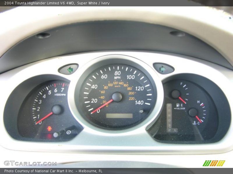Super White / Ivory 2004 Toyota Highlander Limited V6 4WD