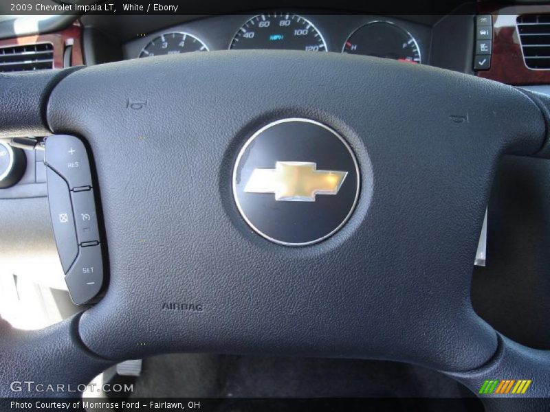 White / Ebony 2009 Chevrolet Impala LT