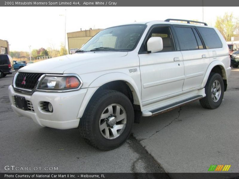 Alpine White / Gray 2001 Mitsubishi Montero Sport Limited 4x4