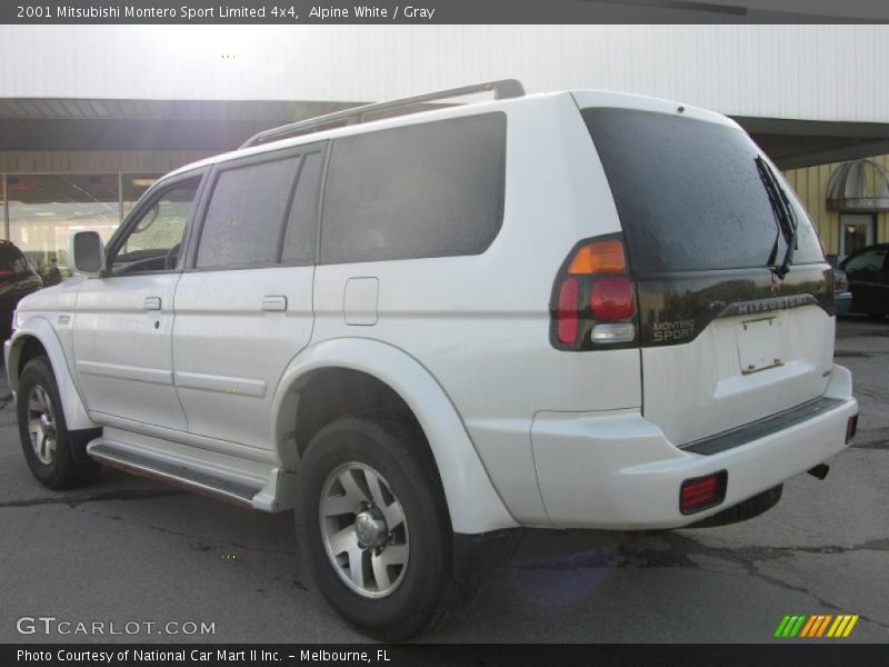 Alpine White / Gray 2001 Mitsubishi Montero Sport Limited 4x4