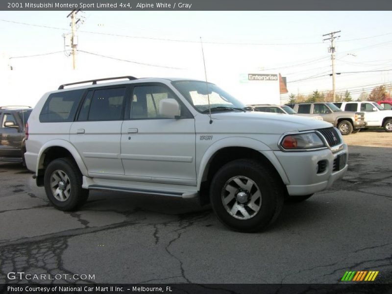Alpine White / Gray 2001 Mitsubishi Montero Sport Limited 4x4