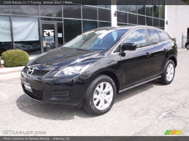 Brilliant Black / Black 2008 Mazda CX-7 Touring