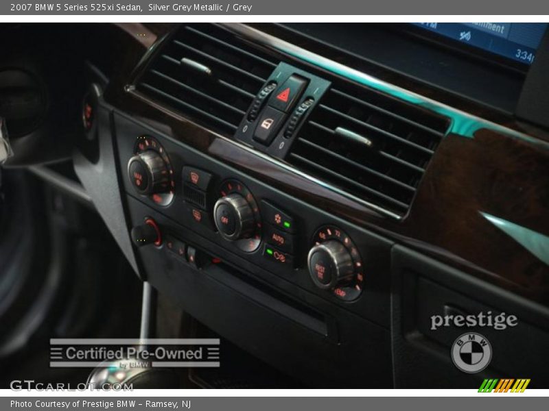 Silver Grey Metallic / Grey 2007 BMW 5 Series 525xi Sedan