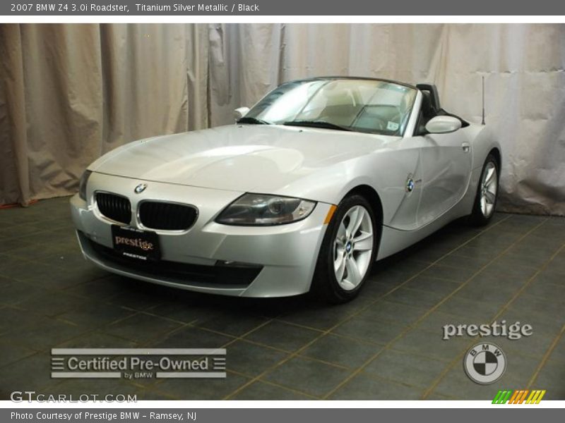 Titanium Silver Metallic / Black 2007 BMW Z4 3.0i Roadster