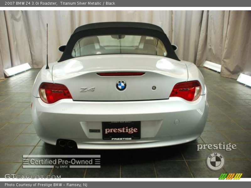 Titanium Silver Metallic / Black 2007 BMW Z4 3.0i Roadster