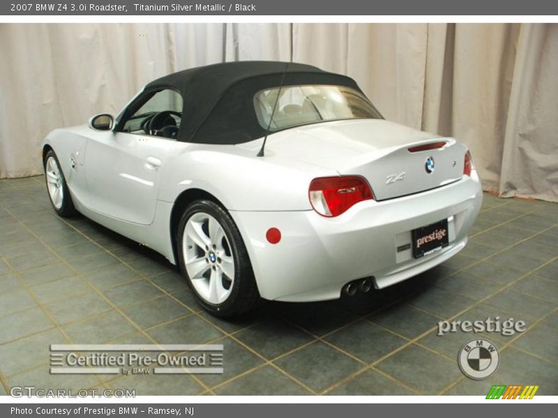 Titanium Silver Metallic / Black 2007 BMW Z4 3.0i Roadster