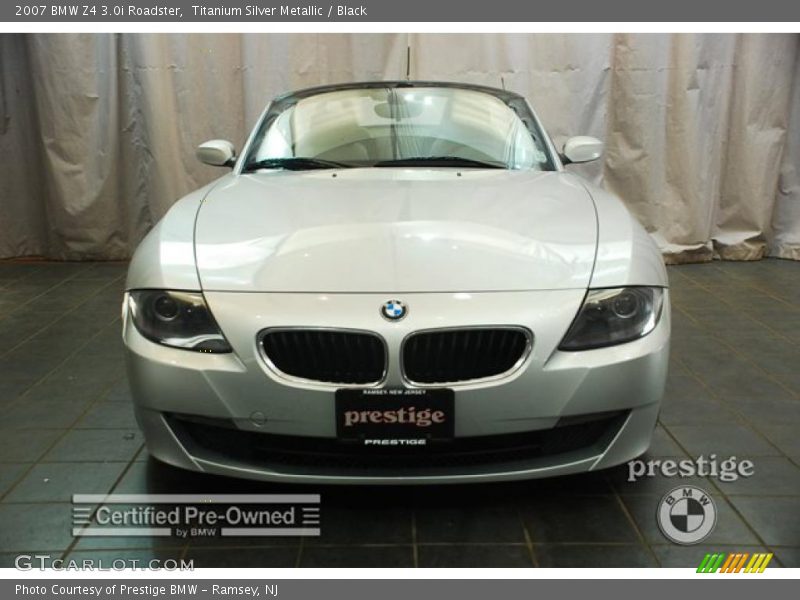 Titanium Silver Metallic / Black 2007 BMW Z4 3.0i Roadster