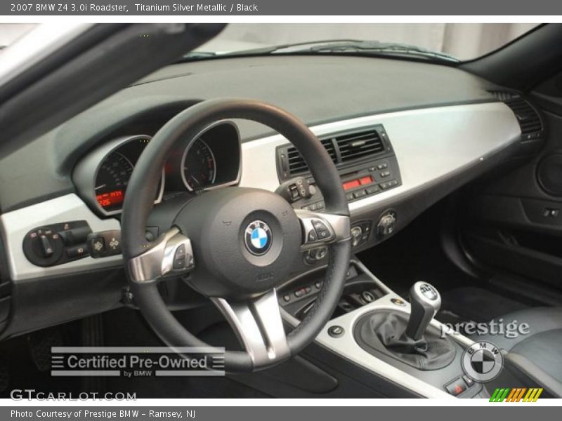 Titanium Silver Metallic / Black 2007 BMW Z4 3.0i Roadster