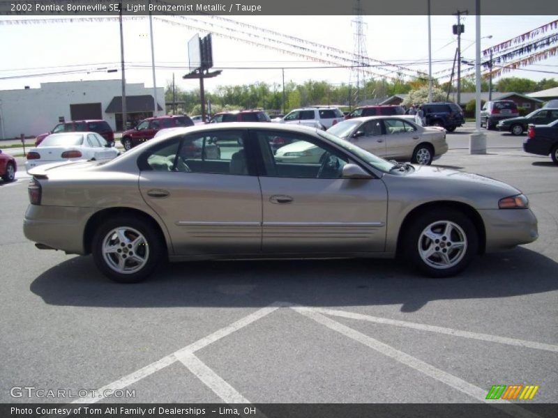 Light Bronzemist Metallic / Taupe 2002 Pontiac Bonneville SE