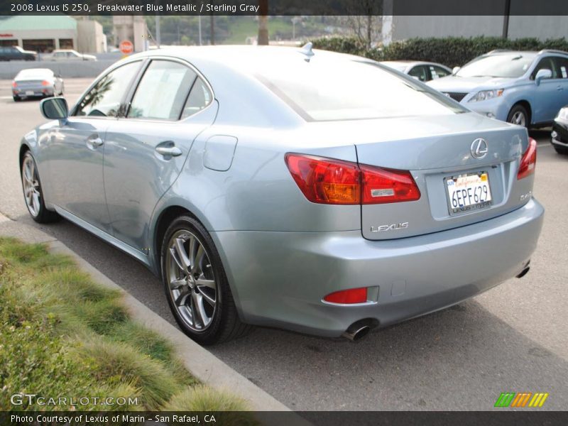 Breakwater Blue Metallic / Sterling Gray 2008 Lexus IS 250