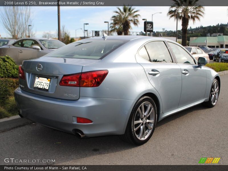 Breakwater Blue Metallic / Sterling Gray 2008 Lexus IS 250