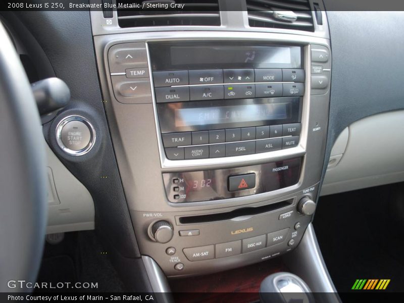 Breakwater Blue Metallic / Sterling Gray 2008 Lexus IS 250