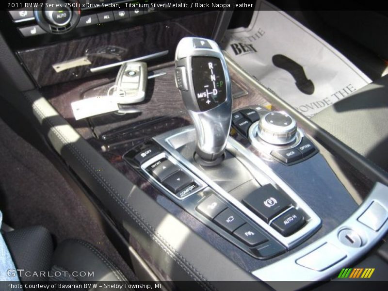 Titanium Silver Metallic / Black Nappa Leather 2011 BMW 7 Series 750Li xDrive Sedan