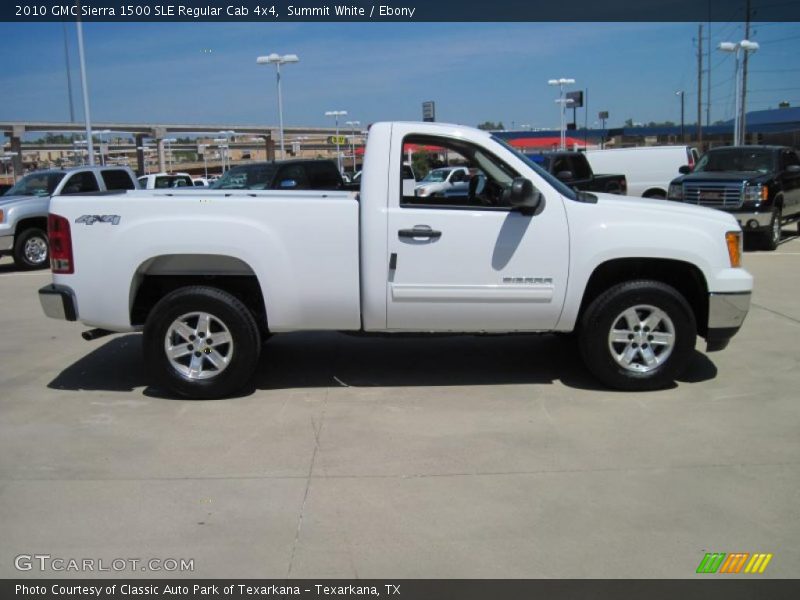 Summit White / Ebony 2010 GMC Sierra 1500 SLE Regular Cab 4x4