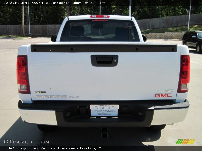 Summit White / Ebony 2010 GMC Sierra 1500 SLE Regular Cab 4x4