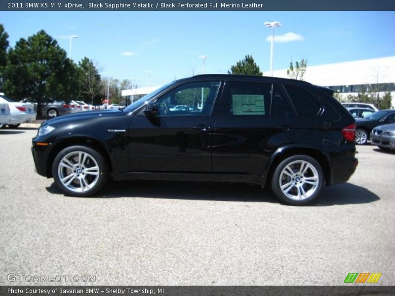 Black Sapphire Metallic / Black Perforated Full Merino Leather 2011 BMW X5 M M xDrive