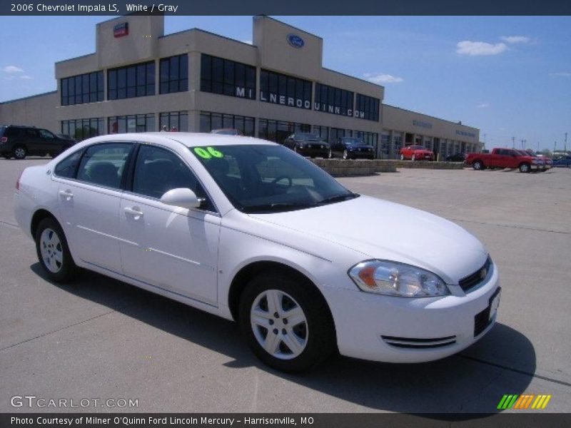 White / Gray 2006 Chevrolet Impala LS