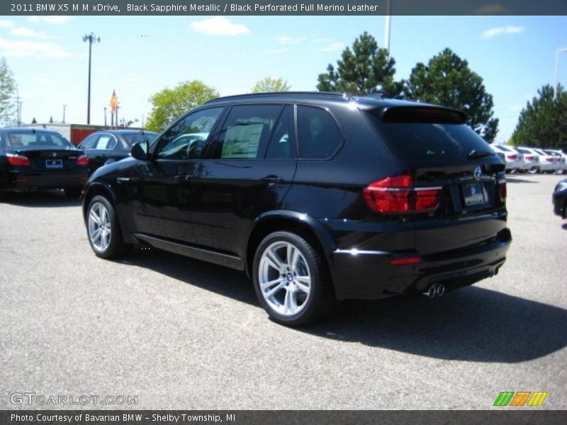 Black Sapphire Metallic / Black Perforated Full Merino Leather 2011 BMW X5 M M xDrive