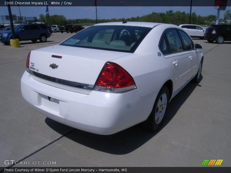 White / Gray 2006 Chevrolet Impala LS