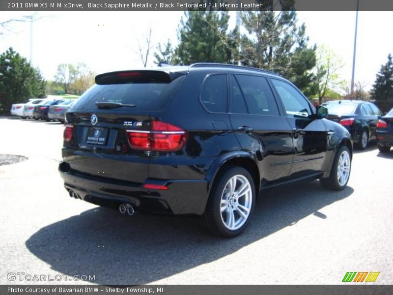 Black Sapphire Metallic / Black Perforated Full Merino Leather 2011 BMW X5 M M xDrive