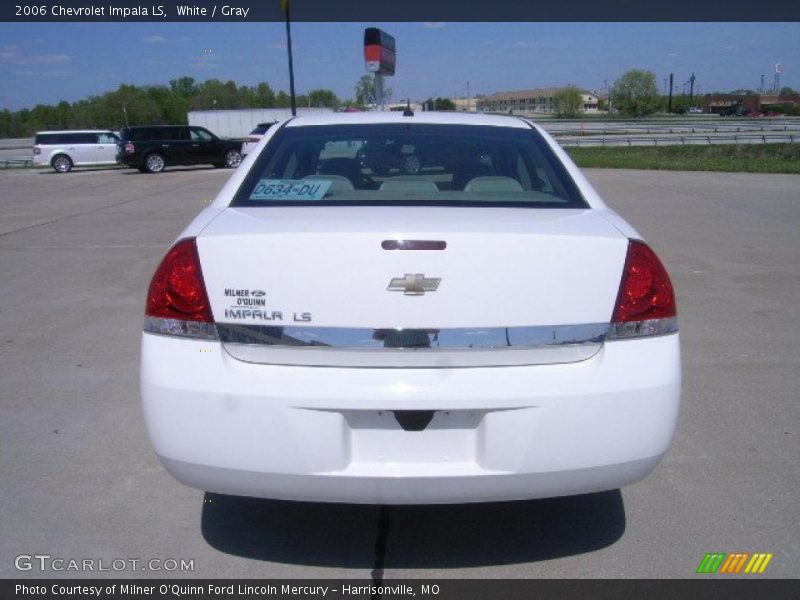 White / Gray 2006 Chevrolet Impala LS