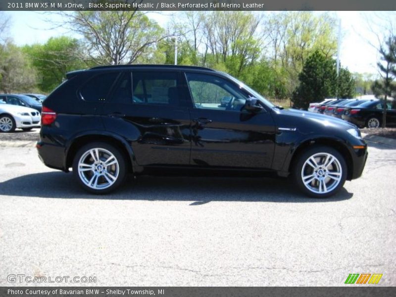 Black Sapphire Metallic / Black Perforated Full Merino Leather 2011 BMW X5 M M xDrive