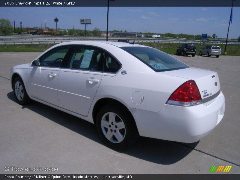 White / Gray 2006 Chevrolet Impala LS